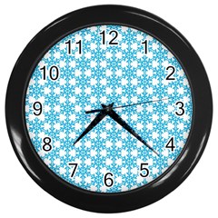 Cute Seamless Tile Pattern Gifts Wall Clocks (black) by GardenOfOphir