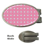 Cute Seamless Tile Pattern Gifts Money Clips (Oval)  Front