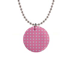 Cute Seamless Tile Pattern Gifts Button Necklaces by GardenOfOphir