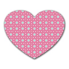 Cute Seamless Tile Pattern Gifts Heart Mousepads by GardenOfOphir