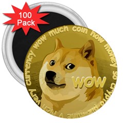 Dogecoin 3  Magnets (100 Pack)