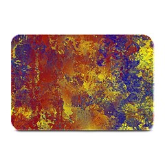 Abstract In Gold, Blue, And Red Plate Mats by digitaldivadesigns