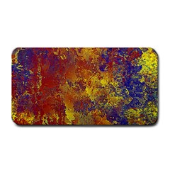 Abstract In Gold, Blue, And Red Medium Bar Mats by digitaldivadesigns