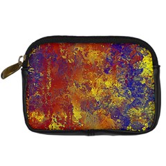 Abstract In Gold, Blue, And Red Digital Camera Cases by digitaldivadesigns