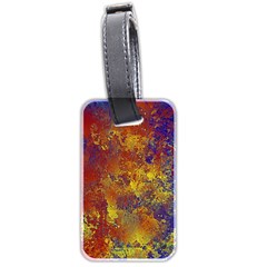 Abstract In Gold, Blue, And Red Luggage Tags (two Sides) by digitaldivadesigns