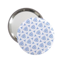 Sweet Doodle Pattern Blue 2 25  Handbag Mirrors by ImpressiveMoments