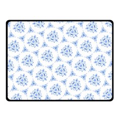 Sweet Doodle Pattern Blue Fleece Blanket (small) by ImpressiveMoments