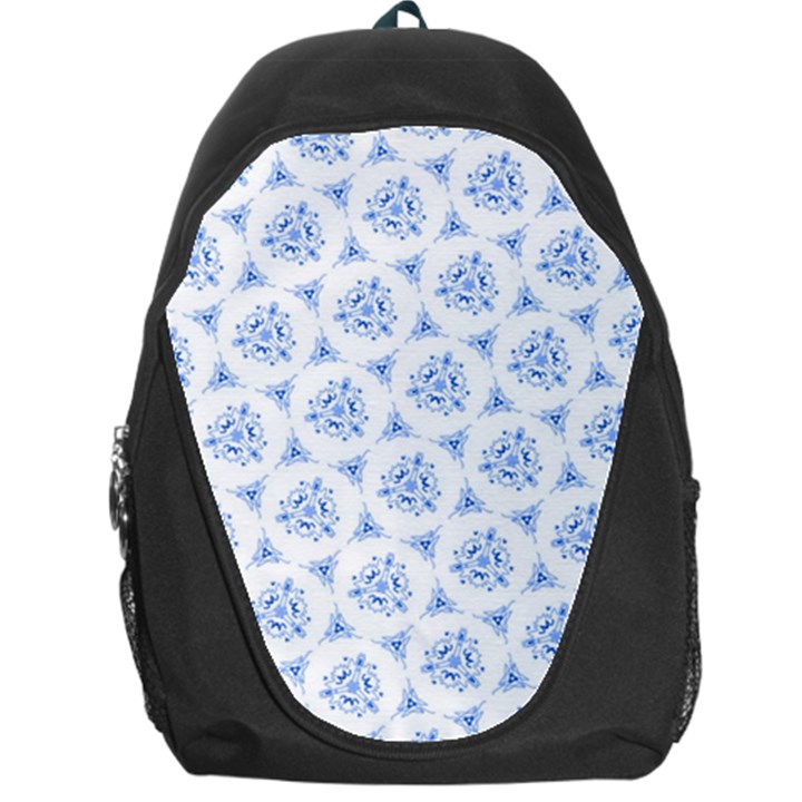 Sweet Doodle Pattern Blue Backpack Bag