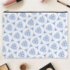 Sweet Doodle Pattern Blue Cosmetic Bag (xxxl)  by ImpressiveMoments