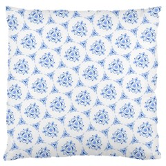 Sweet Doodle Pattern Blue Standard Flano Cushion Cases (two Sides)  by ImpressiveMoments