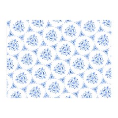 Sweet Doodle Pattern Blue Double Sided Flano Blanket (mini)  by ImpressiveMoments