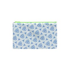 Sweet Doodle Pattern Blue Cosmetic Bag (xs)