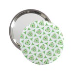 Sweet Doodle Pattern Green 2.25  Handbag Mirrors Front