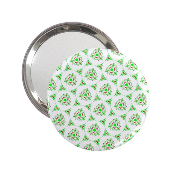 Sweet Doodle Pattern Green 2.25  Handbag Mirrors