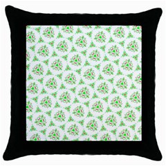 Sweet Doodle Pattern Green Throw Pillow Cases (black) by ImpressiveMoments