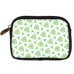 Sweet Doodle Pattern Green Digital Camera Cases by ImpressiveMoments