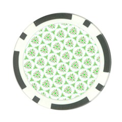 Sweet Doodle Pattern Green Poker Chip Card Guards (10 Pack)  by ImpressiveMoments