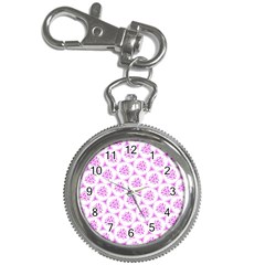 Sweet Doodle Pattern Pink Key Chain Watches by ImpressiveMoments