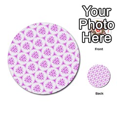 Sweet Doodle Pattern Pink Multi-purpose Cards (round)  by ImpressiveMoments