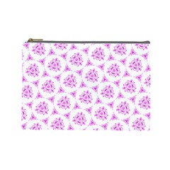 Sweet Doodle Pattern Pink Cosmetic Bag (large)  by ImpressiveMoments