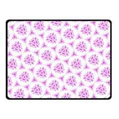 Sweet Doodle Pattern Pink Double Sided Fleece Blanket (small)  by ImpressiveMoments