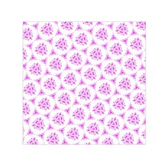 Sweet Doodle Pattern Pink Small Satin Scarf (square)  by ImpressiveMoments