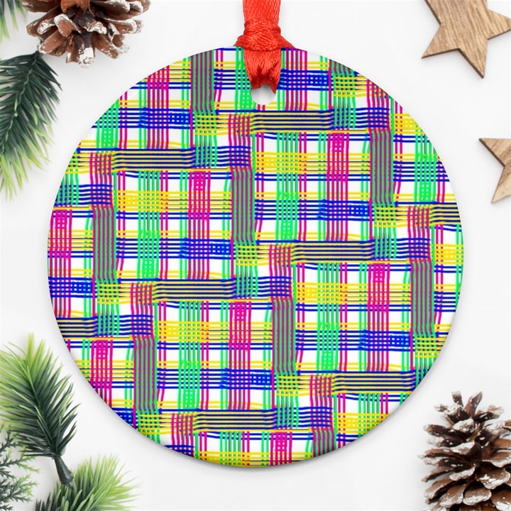 Doodle Pattern Freedom  Ornament (Round) 