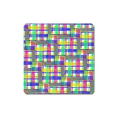 Doodle Pattern Freedom  Square Magnet by ImpressiveMoments