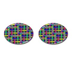 Doodle Pattern Freedom Black Cufflinks (oval) by ImpressiveMoments