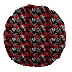 Another Doodle Large 18  Premium Flano Round Cushions by ImpressiveMoments