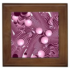 Doodle Fun Pink Framed Tiles by ImpressiveMoments