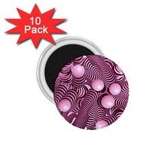 Doodle Fun Pink 1 75  Magnets (10 Pack)  by ImpressiveMoments