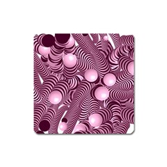 Doodle Fun Pink Square Magnet by ImpressiveMoments