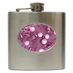 Doodle Fun Pink Hip Flask (6 Oz) by ImpressiveMoments