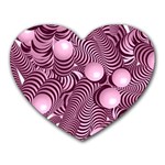 Doodle Fun Pink Heart Mousepads Front