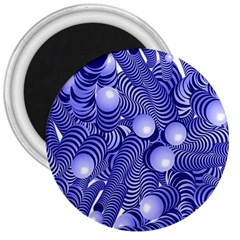 Doodle Fun Blue 3  Magnets by ImpressiveMoments