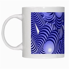 Doodle Fun Blue White Mugs by ImpressiveMoments