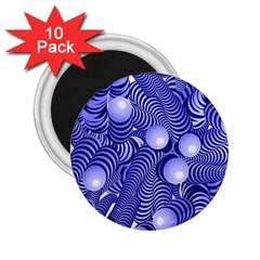 Doodle Fun Blue 2 25  Magnets (10 Pack)  by ImpressiveMoments