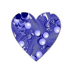 Doodle Fun Blue Heart Magnet by ImpressiveMoments