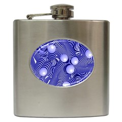 Doodle Fun Blue Hip Flask (6 Oz) by ImpressiveMoments