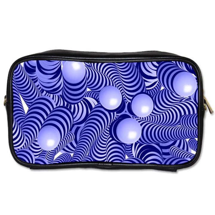 Doodle Fun Blue Toiletries Bags