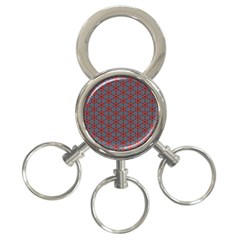 Cute Seamless Tile Pattern Gifts 3-ring Key Chains by GardenOfOphir