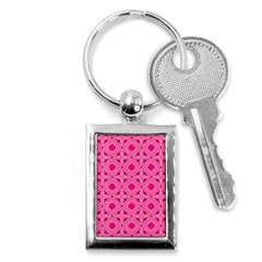 Cute Seamless Tile Pattern Gifts Key Chains (rectangle)  by GardenOfOphir