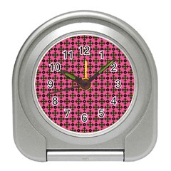 Cute Seamless Tile Pattern Gifts Travel Alarm Clocks by GardenOfOphir