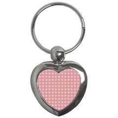 Cute Seamless Tile Pattern Gifts Key Chains (heart)  by GardenOfOphir