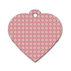 Cute Seamless Tile Pattern Gifts Dog Tag Heart (two Sides) by GardenOfOphir