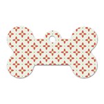 Cute Seamless Tile Pattern Gifts Dog Tag Bone (Two Sides) Front