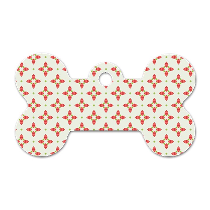 Cute Seamless Tile Pattern Gifts Dog Tag Bone (Two Sides)