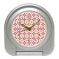 Cute Seamless Tile Pattern Gifts Travel Alarm Clocks by GardenOfOphir