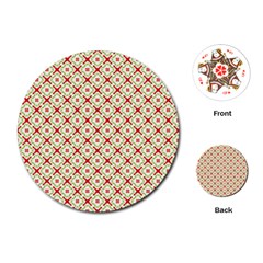 Cute Seamless Tile Pattern Gifts Playing Cards (round)  by GardenOfOphir